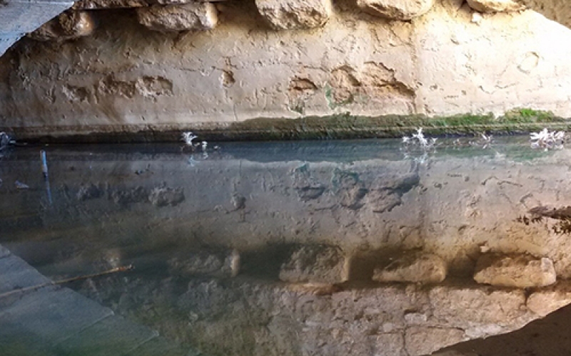 DAMAGE ON ROMAN WATER SPRING