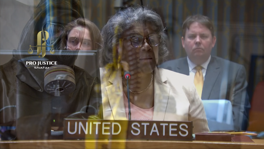 تصريحات السفيرة “ليندا توماس غرينفيلد” في إحاطة مجلس الأمن الدولي حول الأسلحة الكيميائية في سوريا